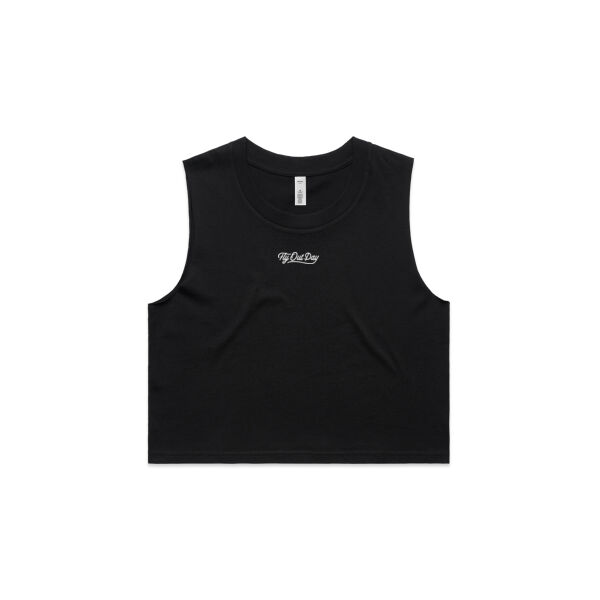 Ladies Black Crop Top Thumbnail